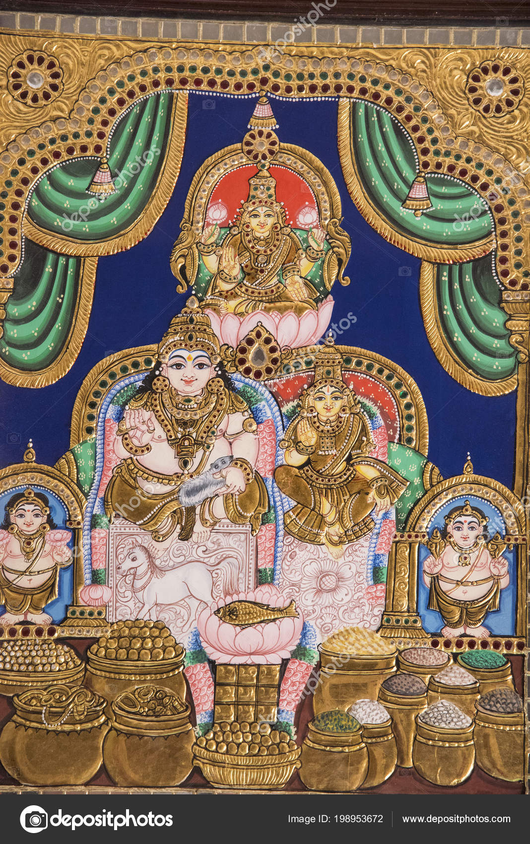 Lakshmi Narayana Tanjore Painting